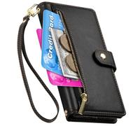 BAILI Cartera Funda para Realme C85 5G, 9 Ranuras para Tarjetas, Bolsillo para Dinero con Cremallera para Realme C85 5G-01