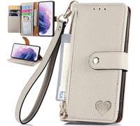 BAILI Cremallera Bolsillo para Vivo V40 Lite Funda, Bloqueo RFID Billetera con Tarjeteros Stand Carcasa para Vivo V40 Lite Wallet Case-004