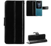 BAILI Funda para Nokia 105 4G 2023, Funda Tapa Libro Flip Phone Cover Case para Nokia 105 4G 2023, Negro