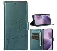 BAILI Funda para OPPO A79 5G/OP A2X 5G, Soporte, Ranuras para Tarjetas, Funda con Patrones de líneas Compatible con OPPO A79 5G/OP A2X 5G-Verde