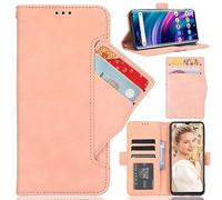 BAILI Funda para Tecno Spark Go3, Tapa Libro Flip Phone Case para Tecno Spark Go3, Rosado