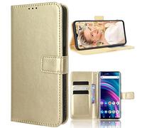 BAILI Funda para Vivo Y31d/Y31d Pro, Tapa Libro Flip Phone Case para Vivo Y31d/Y31d Pro, Oro