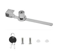 Bailinks Cerradura de puerta de vidrio con cierre de sierra deslizante, vitrina de cristal con llave maestra, seguridad para gabinete y terrario (1)