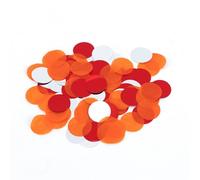 Bailinks Confeti Biodegradable Multicolor, 2.5cm, 5000 Piezas, para Relleno de Globos y Decoración de Eventos; Ideal para Bodas, Cumpleaños, y Baby Shower - 50g (Naranja Plata)