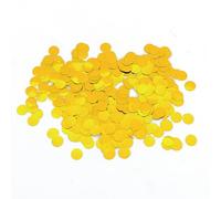 Bailinks Confeti Biodegradable Multicolor, 2.5cm, 5000 Piezas, para Relleno de Globos y Decoración de Eventos; Ideal para Bodas, Cumpleaños, y Baby Shower - 50g (Oro Redondo)