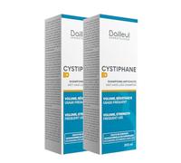 Bailleul | Cystiphane+ | Champú Anticaída | Caída del cabello (ocasional o crónica) | Redensifica y protege contra la rotura y la caída | Volumen, resistencia y flexibilidad | 2 x 200 ml