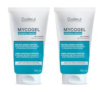 Bailleul | Mycogel | Gel limpiador contra las micosis cutáneas | Limpia, calma y protege | Piel y mucosa genital sensible con tendencia micótica | Vegano - Sin jabón | Envase de 2 x 150 ml