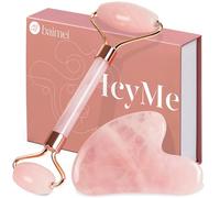 BAIMEI Gua Sha y Rodillo Facial de Jade,Masajeador Ojos & Facial,Skincare
