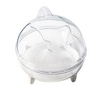 Bain Pour Chinchilla, Salle De Bain Transparente Détachable, Haute Capacité, Accessoire Pour Petit Animal, Hamster Nain, Gerbille, Lapin, Golden Bear, Bac Durable, Facile À Nettoyer, Maison D'