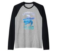 Bainbridge Island Souvenirs Beach Isla de Bainbridge Camiseta Manga Raglan