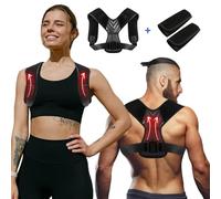 Bainku Corrector Postura Espalda con Programa de Ejercicios 21 Días - Ajustable Hombre Mujer - Espaldera Ergonómica para Mejorar Postura, Aliviar Dolor y Fortalecer la Espalda