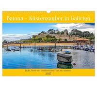Baiona - Küstenzauber in Galicien (Wandkalender 2027 DIN A3 quer), CALVENDO Monatskalender: Licht, Meer und mediterranes Flair am Atlantik