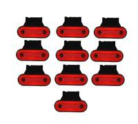 Baiqimv Luz Marcadora Lateral 10 Uds/4 Uds 12V-24V Luz De Posición Lateral Luces Reflectoras Luces De Liquidación Para DAF Para Remolque Camión Furgoneta(10Pcs Red A)
