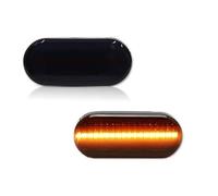 Baiqimv Luz Marcadora Lateral 2X Indicador Lateral Dinámico Indicador De Luz De Giro Para VW Para Bora Golf 3 4 MK4 Jette Lupo Passat Z2 3BG Polo SB6 1999-2004(Black NO Dynamic)