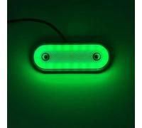 Baiqimv Luz Marcadora Lateral 4 Uds 12V 24V Luz De Posición Lateral Luces Reflectoras Luces De Liquidación Para Isuzu Para Remolque Camión Furgoneta Camion(Verde)