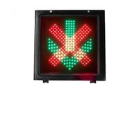 BAIRU Luz de tráfico LED de 300 mm con horquilla roja y flecha verde, módulo doble, 24 V, material de PC, luz guía de seguridad for intersección de estación de peaje(220V)