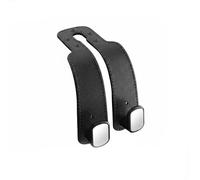 bairuibin Gancho Reposacabezas Coche para Opel Adam (2012-2019), Soporte de Asiento en Piel Vuelta, Doble Gancho Estable y Antivibración, Manos Libres, Diseño Robusto de Almacenamiento Interior,Black