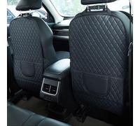bairuibin Protector Respaldo Coche para Toyo-ta Corolla 1966-2025 E10-E90 E100-E150 E160,2 Piezas Impermeables con Bolsillos,Alfombrilla Protectora para Asiento Trasero,Resistente Patadas