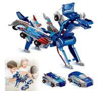 BAISHUWU Juguete De Coche Transformador De Dinosaurio, Coche de Dinosauria Robot deformación, Coche Dinosaurio Transformable, Coche magnético transforman en Dinosaurio, para Amantes Dinosaurios