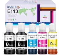 BAISINE 113 Tinta Compatible para Epson 113 Multipack para Epson EcoTank ET-16150 ET-16600 ET-16650 ET-16680 ET-5150 ET-5160 ET-5800 ET-5850 ET-5880, EcoTank Pro ET-150000 ET-58 00 ET-5850 ET-5880