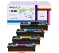 BAISINE 203X 203A Compatible para HP CF540X CF540A Tóner para HP Color Laserjet Pro MFP M281fdw M254dw M281fdn M254nw M280nw M281cdw M254dn Impresora Cartucho de tóner