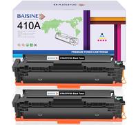 BAISINE 410A Negro Compatible con HP 410A CF410A 410X CF410X Toner | Compatible para HP MFP m477fdw Toner, Color Laserjet Pro MFP M477fdw M477fnw M477fdn M377dw M452dn M452nw M452dw