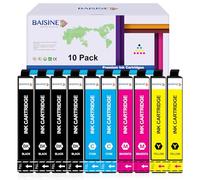BAISINE Cartuchos de tinta 405XL compatibles con Epson 405, multipack para Epson Workforce Pro WF-4820DWF WF-4830DTWF WF-3820DWF WF-7310 WF-7830DTWF WF-7840DTWF (10 unidades)