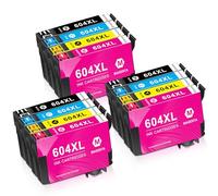 BAISINE Cartuchos de tinta 604XL compatibles con Epson 604, multipack para Epson XP-2200, XP-2205, XP-3200, XP-3205, XP-4200, XP-4205, Workforce WF-2930, WF-2935, WF-2910, WF-2950