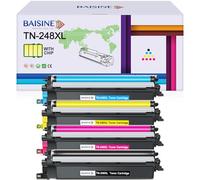 BAISINE TN-248XL Compatible con Brother TN248XL TN248CMYK TN-248VAL para Brother MFC-L3760CDW Toner HL-L3220CW HL-L3220CWE DCP-L3520CDW DCP-L3520CDWE DCP-L3560CDW MFC-L3740CDWE MFC-L3740CDW