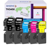BAISINE Tóner TK5450 TK-5450 compatible con tóner Kyocera Ecosys MA2600cwfx | Compatible con Kyocera ECOSYS MA2600cwfx MA2600cfx PA2600cwx PA2600cx MA2600 PA2600 Plus TK-5450K TK-5450C TK-5450M TK-5450Y
