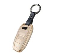 Baisirui Funda Llave Seat Compatible para Llave Audi Q5 A3 A4 RS6 A6 C7 B8 A8 Coche Accesorios (B-Oro)