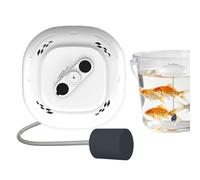Bait Aerator Pump, Portable Oxygen Generator, Waterproof Magnetic Charger 2000mah Battery Air Pump, Aquarium Fish Tank for Fishing Traps Outdoor Home Power Outage Use 11.8x11.8x4.5cm