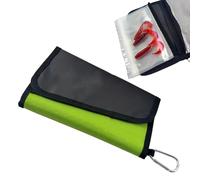 Bait Bait Binder, Hard Cover Lure Bag, Waterproof Fishing Storage 8,66 x 5,12 in, Clear Pockets Design, Authentic Construction for Freshwater, Saltwater Fishing Tools, Fluorescente verde., Se référer
