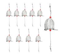 Bait Cage 10 Pieces Stainless Steel Lure Basket fishermen fathers husband