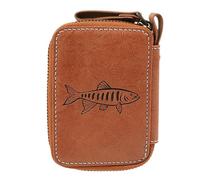 Bait Storage Binder Bag, Waterproof Tackle Organizer, Portable Compact Felt Fly Dryer 4.41x3.15 Inches Multifunctional Satchel for Fishing and Outdoor Activity Gear Bag