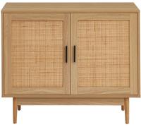 Baita Aparador con efecto roble y caña de ratán 90cm