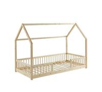 BAÏTA - Cama Infantil cabaña Tiny Pino Macizo 90 x 190 somier Incluido