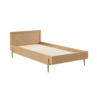BAÏTA - Cama Infantil Pablo Efecto Roble y cannabo, 90 x 190 cm, somier Incluido