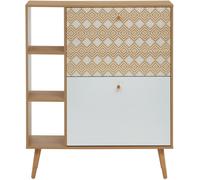 Baita MUEBLE zapatero con diseño y efecto roble 80cm