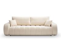 Baita Sofá de 3 plazas, tejido bouclé crudo