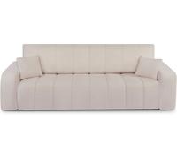 Baita Sofá de 3 plazas, tejido chenilla crudo