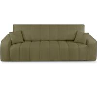 Baita Sofá de 3 plazas, tejido chenilla verde