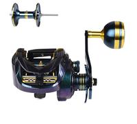 Baitcaster - Carrete de de alta velocidad, 7,2:1, antierosión, carrete de de alta velocidad, con arrastre de 17,6 LB para agua fresca, agua salada, engranaje de de precisión