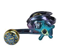 Baitcaster Reels, 7.2:1 Anti Rosion Baitcasting Fishing Reels, Adorable 17.6 Lb Drag, Compact Wide Spool High Speed Smooth Baitcaster for , Saltwater