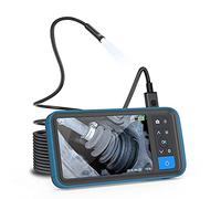 BaiTTang Endoscopio Industrial de 1080p, Pantalla de 4,5 Pulgadas y luz LED Ajustable, cámara de inspección de boroscopio con Cable semicrígido de 16.5 pies / 5 m, 32 GB de Tarjeta TF incorporada