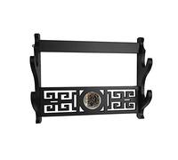 BAIWANLIN Espada Estante Soporte swordstands Montaje Pared exhibición Samurái Katana Wakizashi Patrón de Tai Chi1-4 Nivel,2Tier