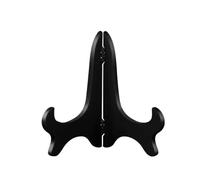 BAIWANLIN Soporte Platos Decorativos de Plástico Negro Atril Lectura Soporte Fotos Caballete Expositor Centro de Mesa Decorativo Salon,9inch*2pcs