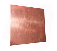 BAIWANLIN T2 Puro Cobre Chapa Hoja Plato Tablas lámina De Metal Placa Manualidades Reparaciones Material,1.2mm*300mm*300mm
