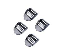 BAIWOAK Bloqueo deslizante de escalera de 20 mm, 25 mm, 32 mm, 38 mm, 50 mm, hebilla deslizante de escalera de plástico ajustable para mochila, cincha, correas, bolsas, Negro