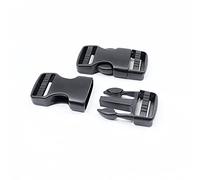 BAIWOAK Hebillas de liberación lateral de 25 mm, 25 mm de ancho, 2 paquetes de clips de plástico dobles ajustables sin costura, broches de presión de repuesto para mochila resistente